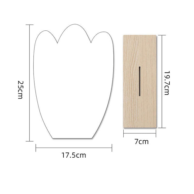 Korean style Makeup Mirror Ins Irregular Acrylic Decorative Mirror Wooden Base Cosmetic de maquillaje Beauty Tools Dropshipping Harmony Haven