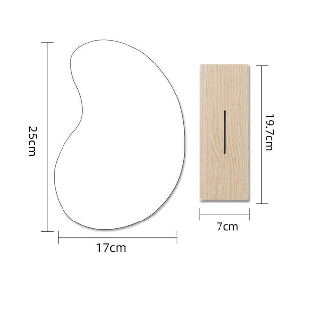 Korean style Makeup Mirror Ins Irregular Acrylic Decorative Mirror Wooden Base Cosmetic de maquillaje Beauty Tools Dropshipping Harmony Haven