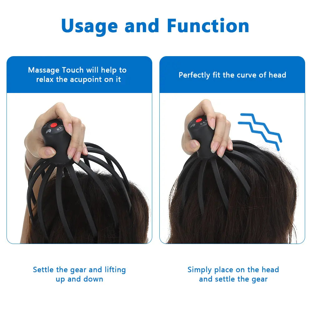 Electric Octopus Scalp Massager Harmony Haven